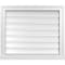 Ekena Millwork Vertical Surface Mount PVC Gable Vent: Functional, w/ 2"W x 2"P Brickmould Sill Frame, 26"W x 22"H GVPVE26X2203SF - alternate 1